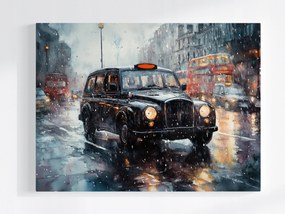 Canvas Vászonkép Autó Taxi Tarifa Anglia London 80x60
