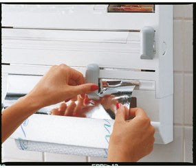 Papírtekercsek / alumínium fólia / műanyag fólia támogatása, Leifheit, Parat Plus, műanyag, fehér