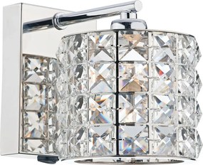 DAR LIGHTING AGN0750 AGNETA Kristály Fali Lámpa Csiszolt króm G9 IP20