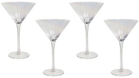 Martinis pohár 22 cl négydarabos szettben Beliani