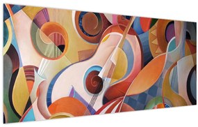 Kép - Zenei absztrakt (120x50 cm)