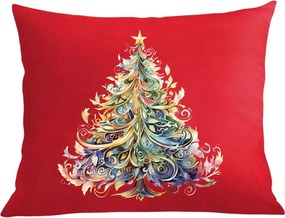 Karácsonyi párna párnahuzat Színes karácsonyfa Ajándék különböző színekben