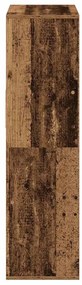 könyvszekrény antik fa 66x31x112 cm szerelt fa