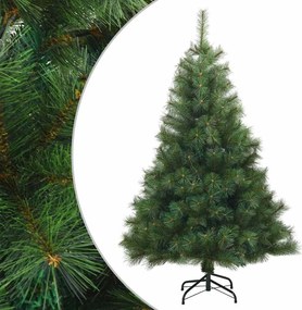 vidaXL Műanyag Hajtogatós Karácsonyfa állvánnyal Zöld 120 cm PVC, acél