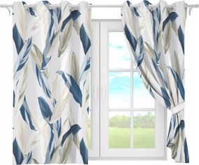 Függöny Kész Átvezetők Rövid 140x160 Függöny Átvezetők Levelek 052