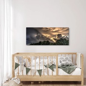 A felhők és az erdő képe (120x50 cm)