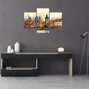 Kép - Ősz a festett városban (90x60 cm)