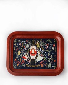 Fém tálca 23,3 × 30,7 cm