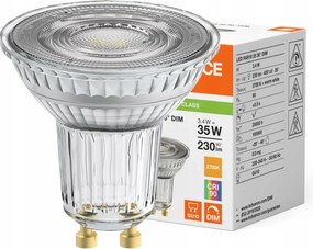 Led izzó GU10 3,4W 35W 230lm 2700K Meleg 36° Fényerőszabályozható Ledvance