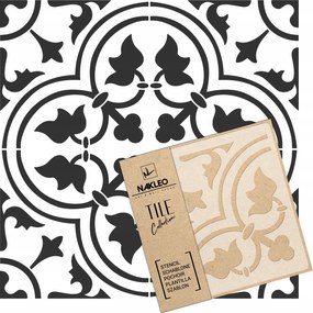 Festősablon Csempe Csempék Többször felhasználható 30x30cm Spanyol mintás Gozo