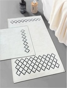 Krémszínű fürdőszobai kilépő szett 2 db-os 60x100 cm Luxury – Foutastic