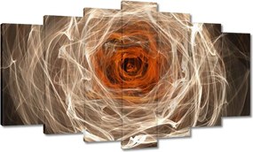 Festmények 140x80 Fraktál rózsa