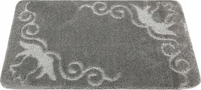 Fürdőszobaszőnyeg Csúszásgátló Szürke Zuhanyzás Előtt Marika 60x100 cm