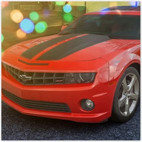 Poszter 70x70 Chevy Camaro Ss Piros