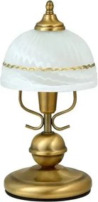 éjjeli lámpa e14 40w fehér/bronz flossi