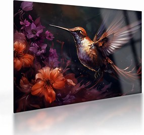 Üveg kép - Kolibri (70x50 cm)