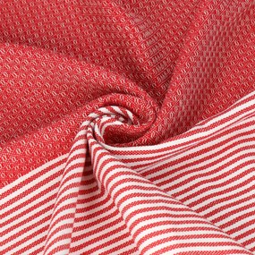 Fouta Hamam strand pamut törölköző 100x200 Pareo Piros Nagy