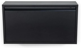 Fekete fém billenő ajtós-függő cipőtartó 75x41x22 cm Billy – Spinder Design