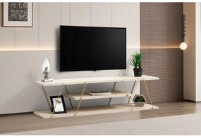 TV asztal/szekrény Cana (arany + világos márvány). Akció -25%. 1101333