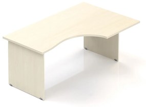 Ergonomikus asztal Visio 160 x 100 cm, jobb, juhar