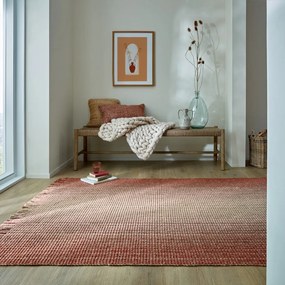 Piros kétoldalas kézi szövésű jutakeverék szőnyeg 160x230 cm Jute Ombre Red – Flair Rugs