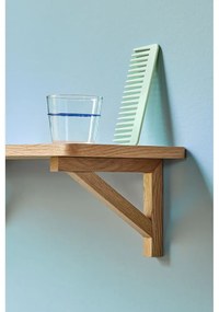 Natúr színű fali polc tölgyfa dekorral 60 cm Arki – Hübsch