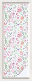 Konyhai Fürdőkád Ablakfólia Adatvédelem Virágmintás 50x146