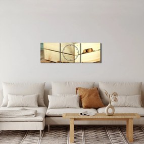 Kép - Őszi csendélet dióval (órával) (90x30 cm)
