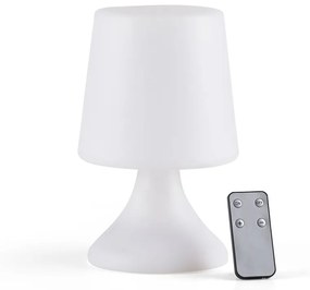 Fehér LED asztali lámpa távirányítóval (magasság 25,5 cm) Midnat – Villa Collection