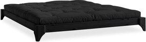 Elan fekete ágy borovi fenyőfából, 160 x 200 cm - Karup Design