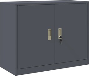 vidaXL Tárolószekrény Antracit 90 x 40 x 70 cm Acél