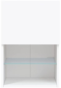 fehér TV-szekrény LED-lámpákkal 40,5x30x60 cm