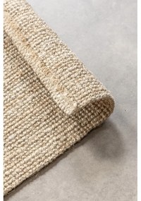 Krémszínű juta futószőnyeg 80x200 cm Bouclé – Hanse Home