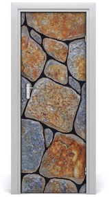 Ajtóposzter öntapadós kövek háttér 75x205 cm