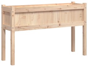 tömör fenyőfa kerti virágláda lábakkal 110 x 31 x 70 cm
