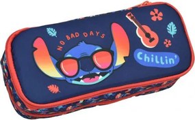 Disney Lilo és Stitch, A csillagkutya Chillin' 2 rekeszes tolltartó 23,5 cm