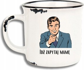 Bögre Fehér Retro Vicces Ajándék Apák Napja Menj Kérdezd Meg Anyát