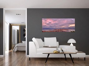 Kép - Alkonyat a város felett (120x50 cm)