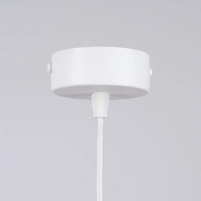 Fehér függőlámpa üveg búrával Belinda – Sollux