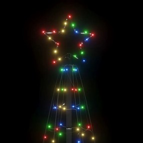 színes LED karácsonyfa tüskékkel 220 LED 180 cm