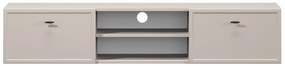 Lorini fali TV-szekrény 150 cm fiókokkal - kasmír / fekete T-bar fogantyúk