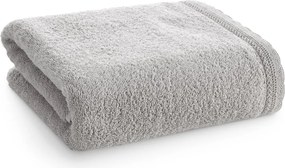 Fürdőlepedő 50X90 ezüst, dekoratív csipke csíkkal