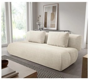 FANO kinyitható háromszemélyes kanapé, krémszínű