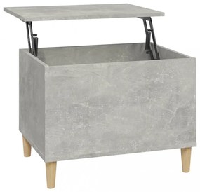 betonszürke szerelt fa dohányzóasztal 60 x 44,5 x 45 cm