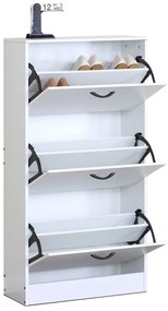 Cipősszekrény rekeszekkel G1016 WT, fehér