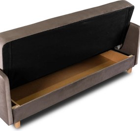 Zestaw 2x Sofa Rozkładana CUBA Beżowa