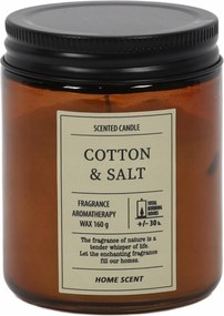 Illatgyertya Viaszos Barna Cotton & Salt 30 H