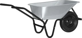 vidaXL Talicska Ezüst és Fekete 141 x 60 x 57 cm Acél