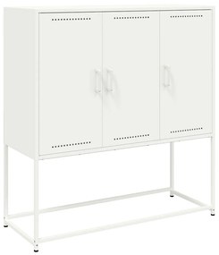 fehér acél magasszekrény 100,5 x 39 x 107 cm