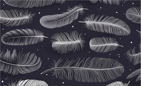 Fotótapéta Flizelina Nappali és Hálószoba Irodába Finom tollak 416x254 Ragasztó